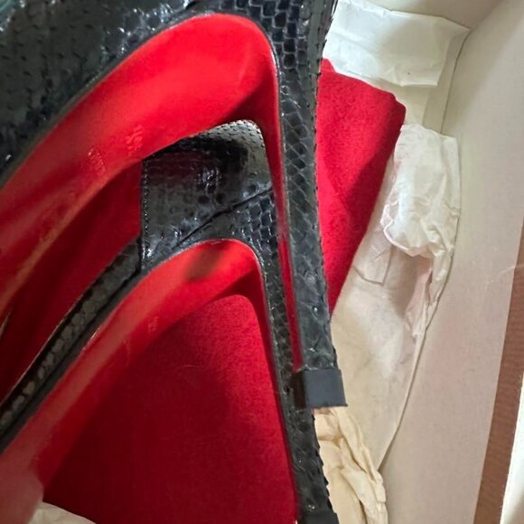Christian Louboutin Pumps Heel Leather Black - Picture 7 of 8